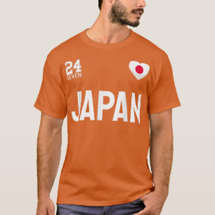 Japanese Soccer Team 24 Seven Japan Fan  T-Shirt