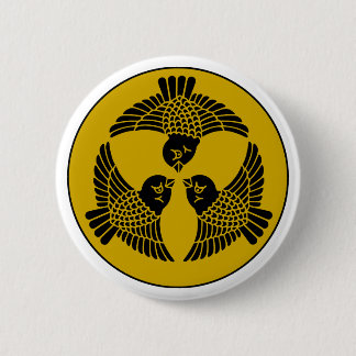 Japanese Sparrow Crest 6 Cm Round Badge