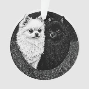 Japanese spitz dog ornament