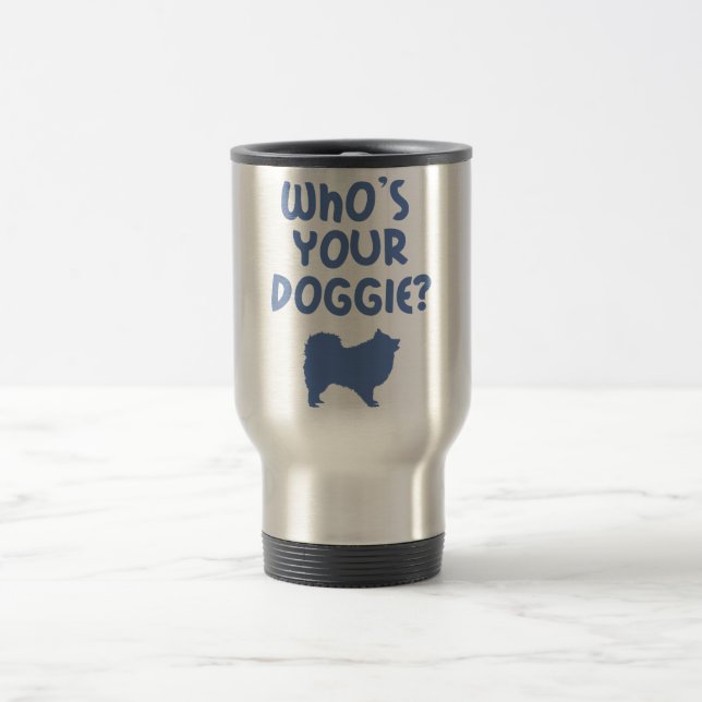 Japanese Spitz Travel Mug (Center)
