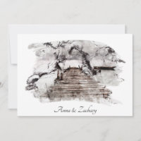 *~* Japanese Stairs Art  + RSVP   QR AR27 Wedding 