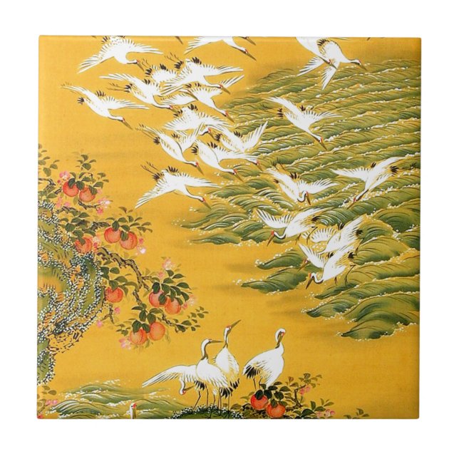 Japanese Storks image Tile (Front)