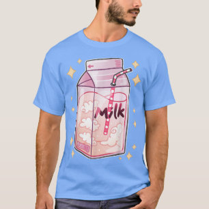 Japanese Strawberry Milk Drink Kawaii Manga Anime T-Shirt