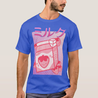 Japanese Strawberry Milk Strawberry Shake 90s Japa T-Shirt