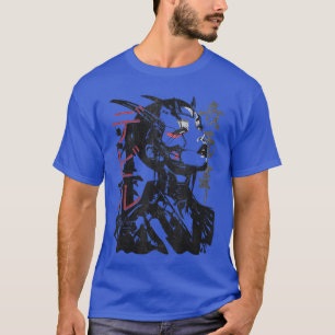 Japanese Streetwear Cyberpunk Y2Kechwear Retro Man T-Shirt