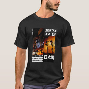 Japanese Streetwear Retro Aesthetic Graphic Fashio T-Shirt