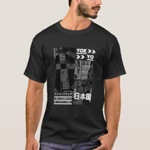 Japanese Streetwear Retro Aesthetic Graphic Fashio T-Shirt