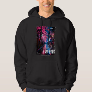 Japanese Streetwear Retro Aesthetic Shibuya Tokyo Hoodie
