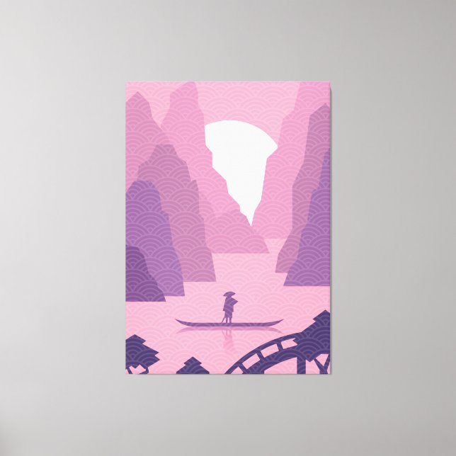 Japanese Style Art Canvas Print (Front)