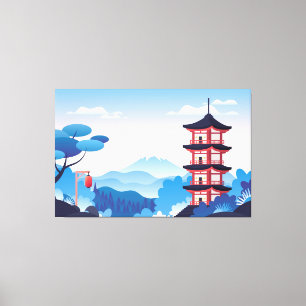 Japanese Style Art Canvas Print