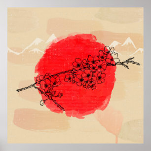 Japanese Style Art Poster