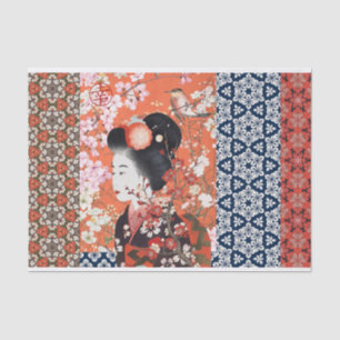 Japanese style decoupage tissue paper