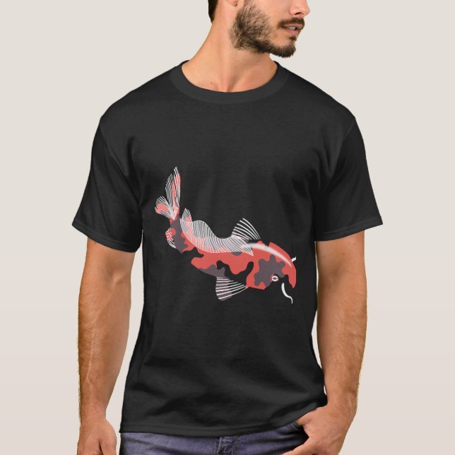 Japanese style koi fish T-Shirt (Front)