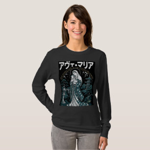Japanese Style Madonna and Child Long Sleeve Shirt