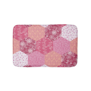 Japanese Style Patchwork Pattern Design Bath Mat