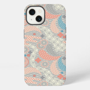 Japanese style pattern. Illustration. iPhone 13 Case