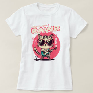  Japanese Style Rock Cat Tee 