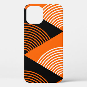 Japanese style seamless pattern with triangles and iPhone 12 case