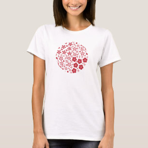 Japanese style t-shirt - Sakura, Ume and Hanamaru