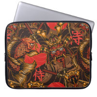 Japanese style vintage seamless pattern with samur