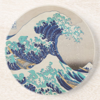 Japanese Style, Wave Two-Tone Coffee Mug Paper Cup Coaster