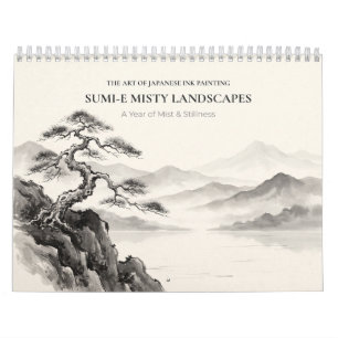 Japanese Sumi-e Misty Landscapes Calendar