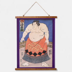 Japanese Sumo Wrestler, Kuniyoshi Hanging Tapestry