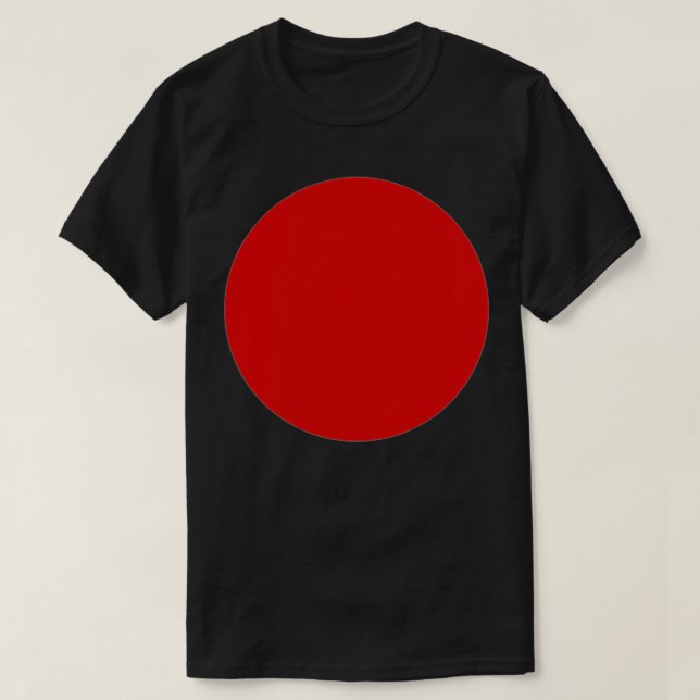 Japanese sun  red Japan logo coat of arms Zen rast T-Shirt (Design Front)