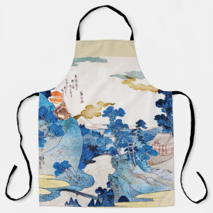 Japanese Sunrise Landscape, Kuniyoshi, Ukiyo-e Apron