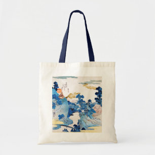 Japanese Sunrise Landscape, Kuniyoshi, Ukiyo-e Tote Bag