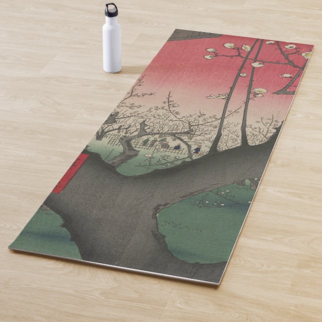 Japanese sunrise sunset plum estate trees yoga mat (In Situ)