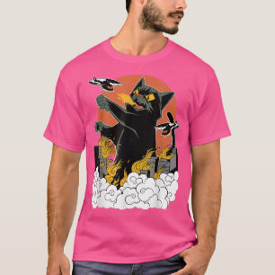 Japanese Sunset Catzilla T-Shirt