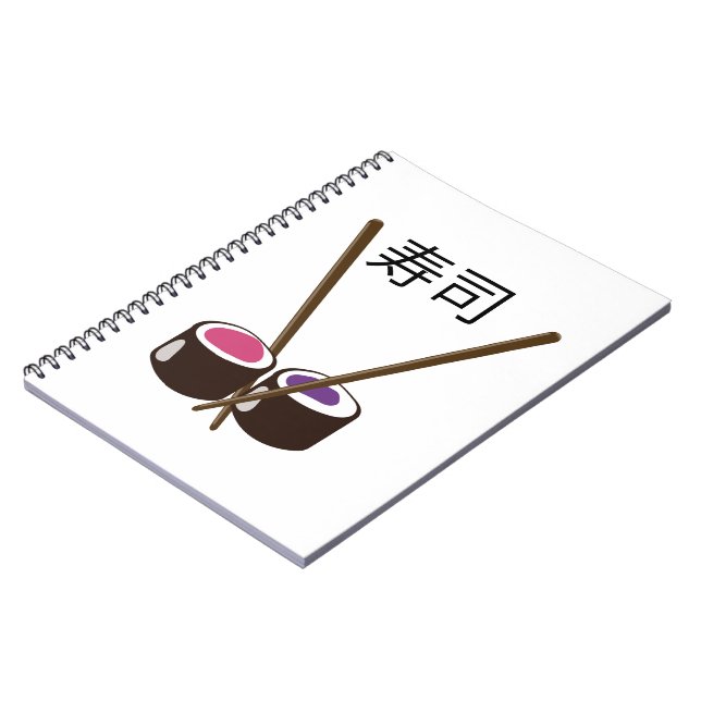 Japanese Sushi Chopsticks Notebook (Left Side)
