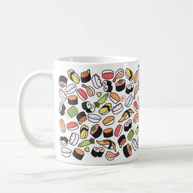 Japanese Sushi 🍣 Coffee Mug (Left)