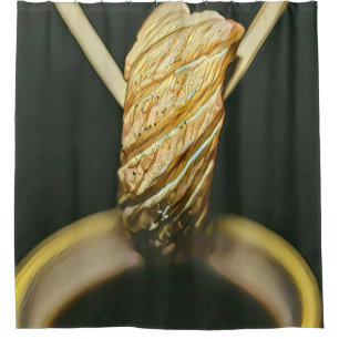 Japanese sushi lover shower curtain