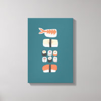 Japanese Sushi Nigiri Maki Roll