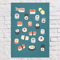 Japanese Sushi Nigiri Maki Roll