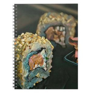 Japanese sushi notebook