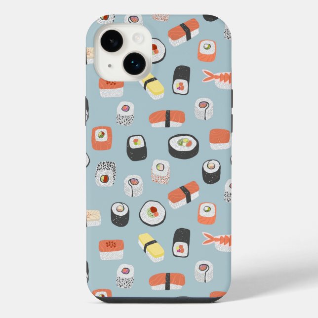 Japanese Sushi Pattern iPhone Case (Back)
