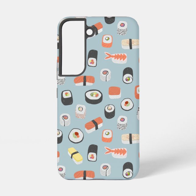 Japanese Sushi Pattern Samsung Galaxy S22 Case (Back)