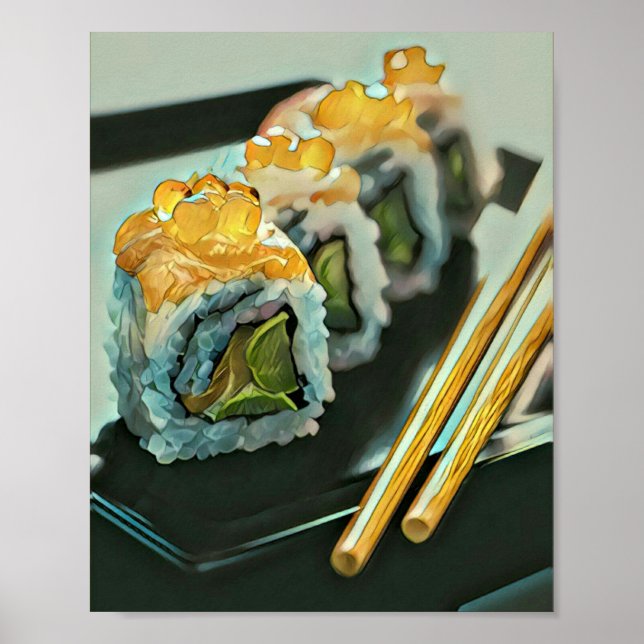 Japanese sushi poster (Front)