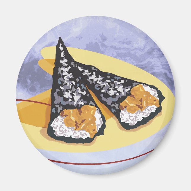 Japanese Sushi Rolls Magnet (Front)