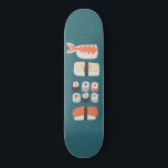 Japanese Sushi Skateboard<br><div class="desc">Sushi, nigiri and maki rolls delicious food art for those who love to eat Japanese cuisine.</div>