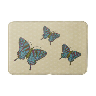 Japanese Swallowtail Bath Mat