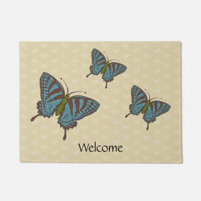 Japanese Swallowtail Doormat (Front)