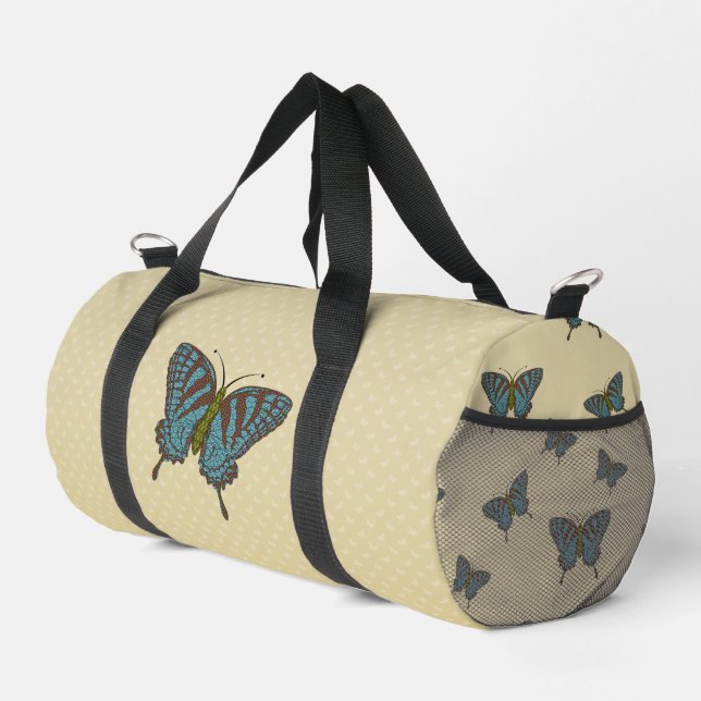 Japanese Swallowtail Duffle Bag (Right Corner)