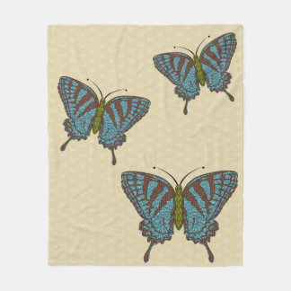 Japanese Swallowtail Fleece Blanket