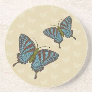 Japanese Swallowtail Sandstone Coaster