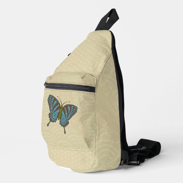 Japanese Swallowtail Sling Bag (Right Corner)