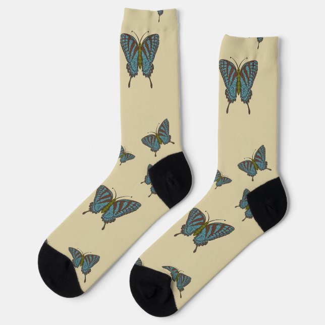 Japanese Swallowtail Socks (Left)